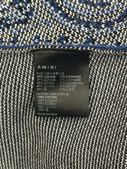 Amiri Blue & White Bandana Basketball MA Logo Shorts