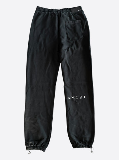 Amiri Black & White Micro MA Bar Logo Sweatpants