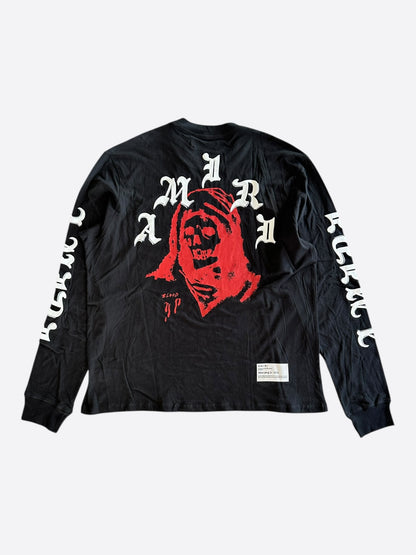 Amiri Wes Lang Black & Red Solar Kings Longsleeve T-Shirt