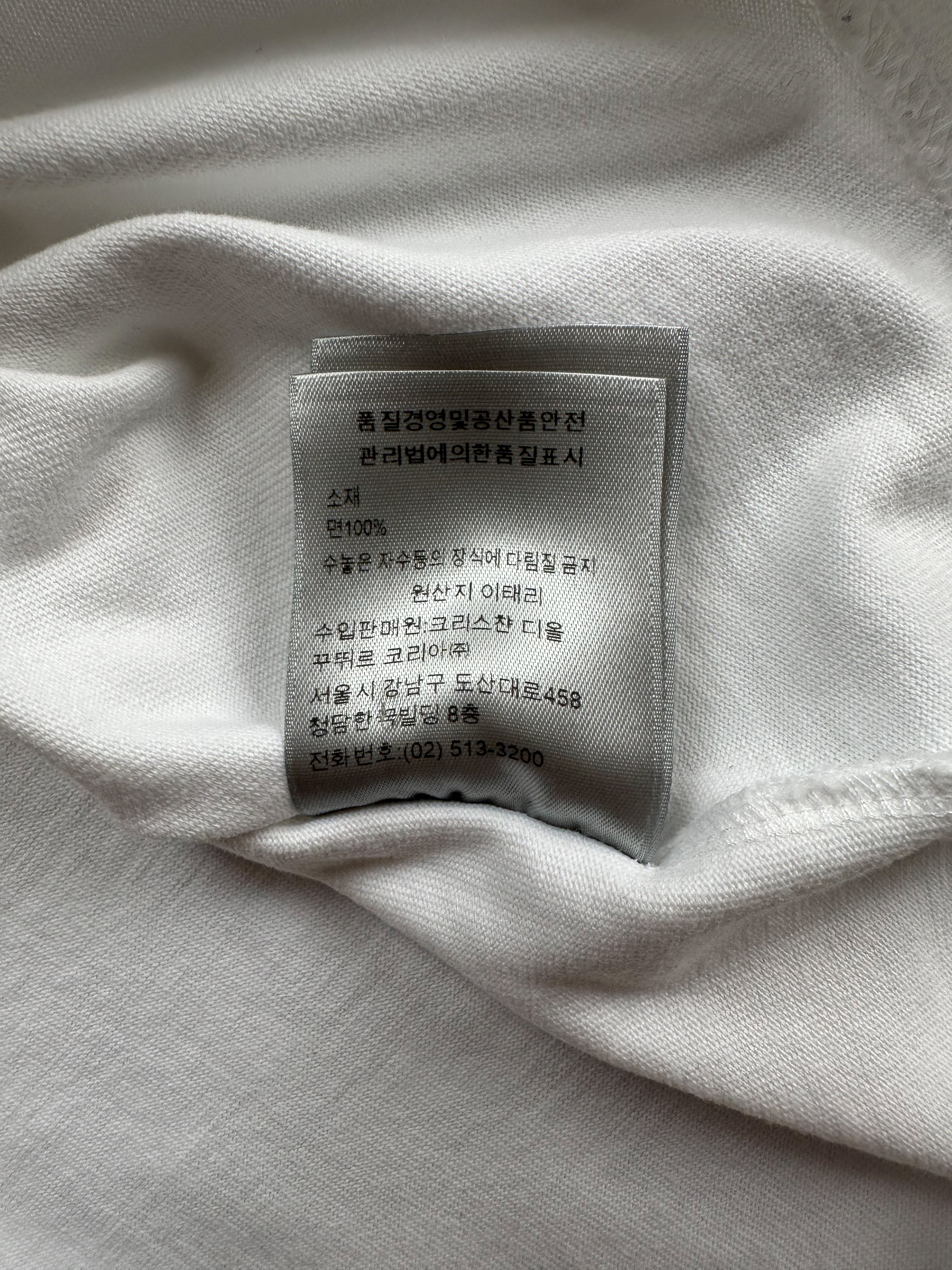 Dior White Floral Logo Embroidered T-Shirt – Savonches