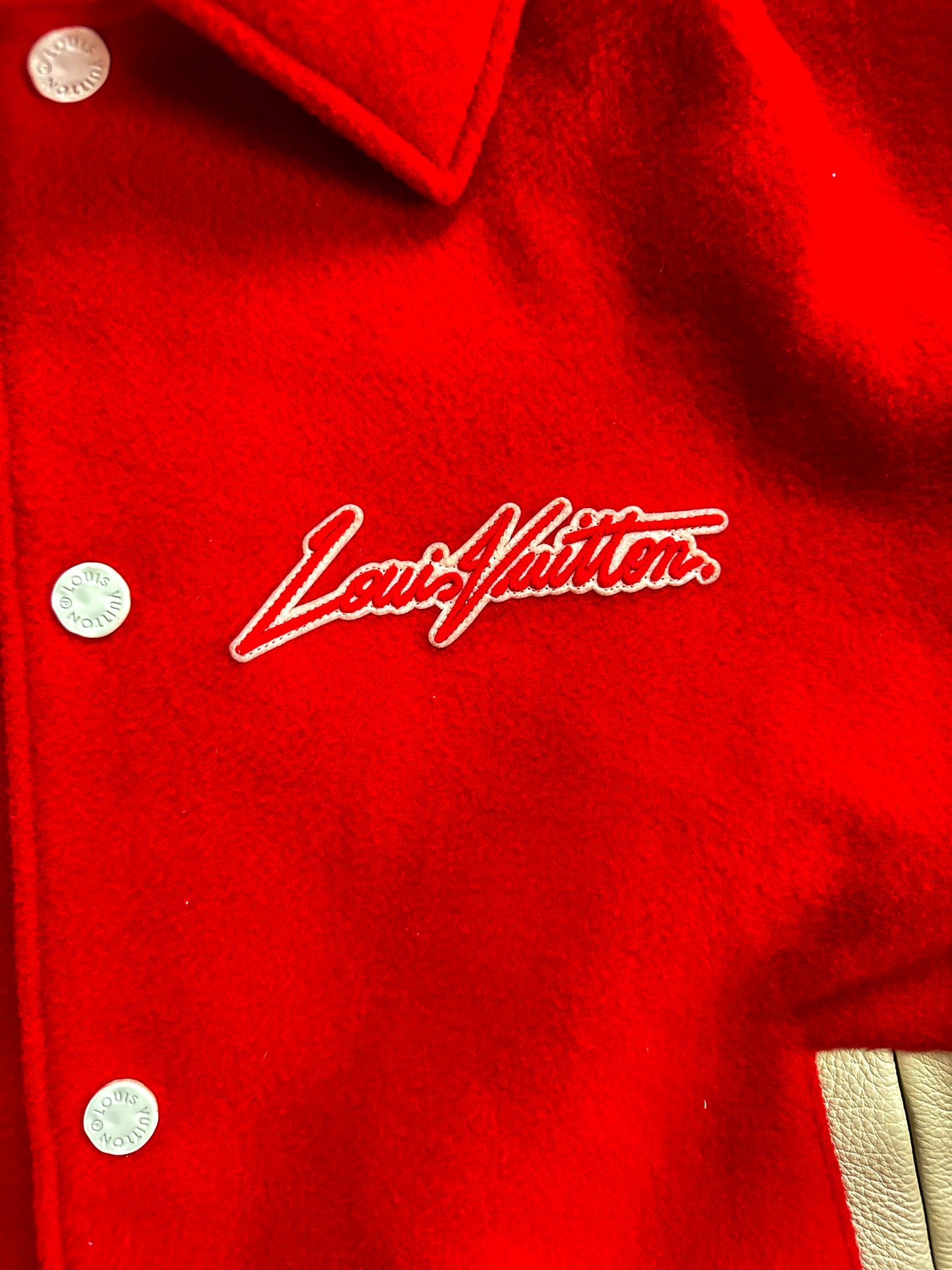 Louis Vuitton Yayoi Kusama Red & White Varsity Jacket