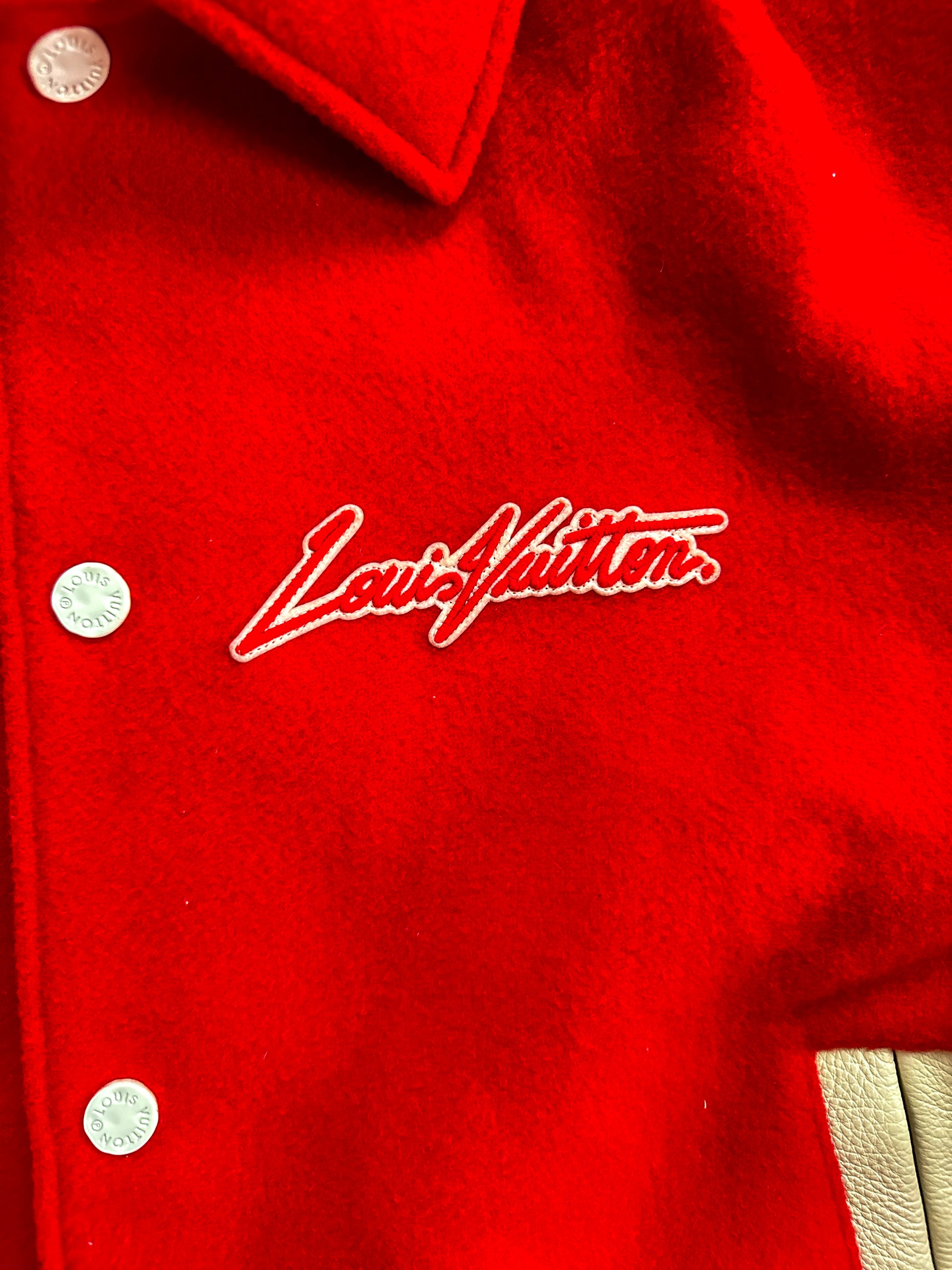 RETAIL [ cross reference ] Yayoi Louis Vuitton Varsity jacket. LV