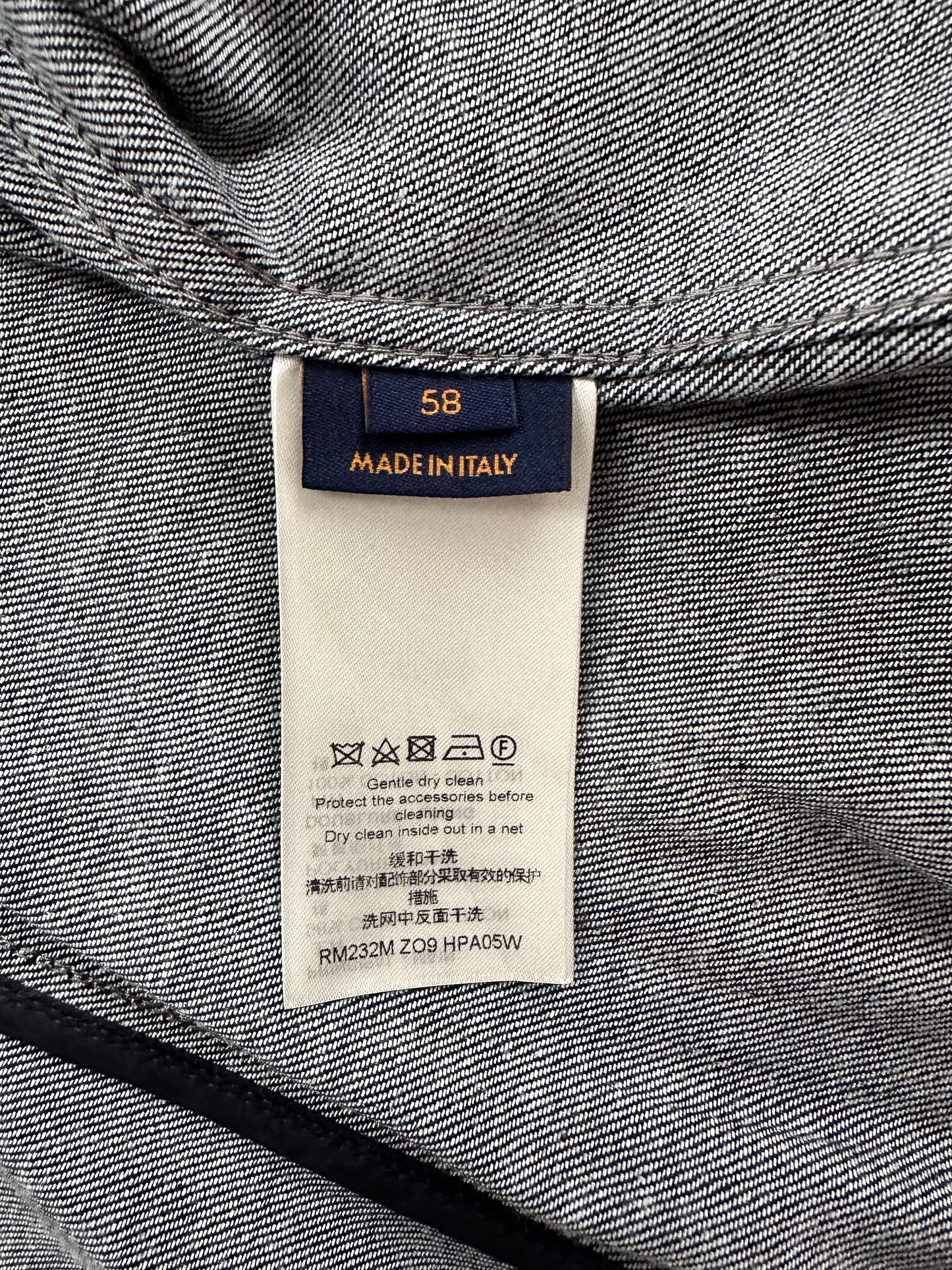 Louis Vuitton Blue Pointillism Monogram Workwear Jacket