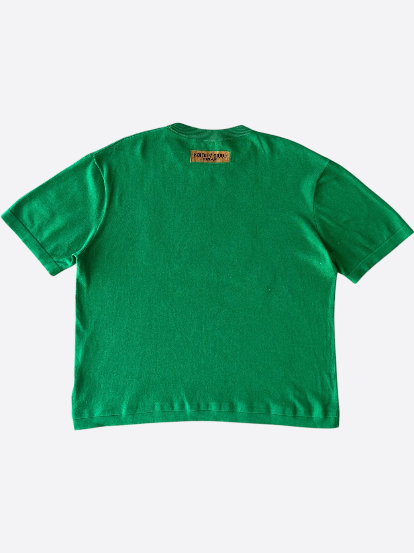 Louis Vuitton Green & White Everyday Logo Intarsia T-Shirt