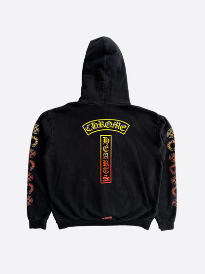 Chrome Hearts Black Sunset Gradient T-Bar Hoodie – Savonches