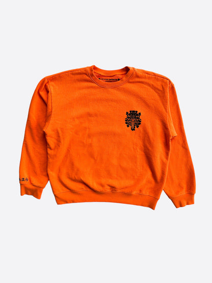 Chrome Hearts Orange & Black Dagger Logo Sweater