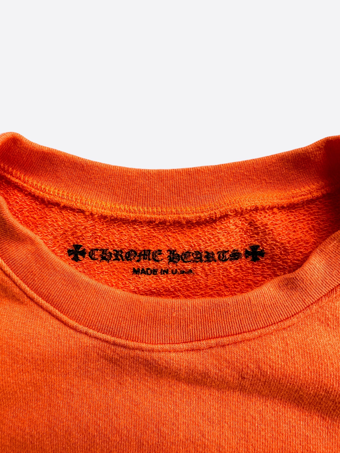 Chrome Hearts Orange & Black Dagger Logo Sweater