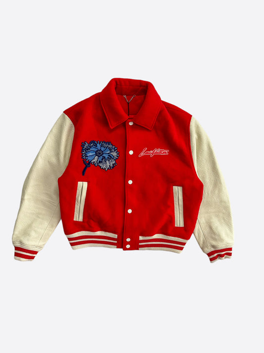 Louis Vuitton Yayoi Kusama Red & White Varsity Jacket