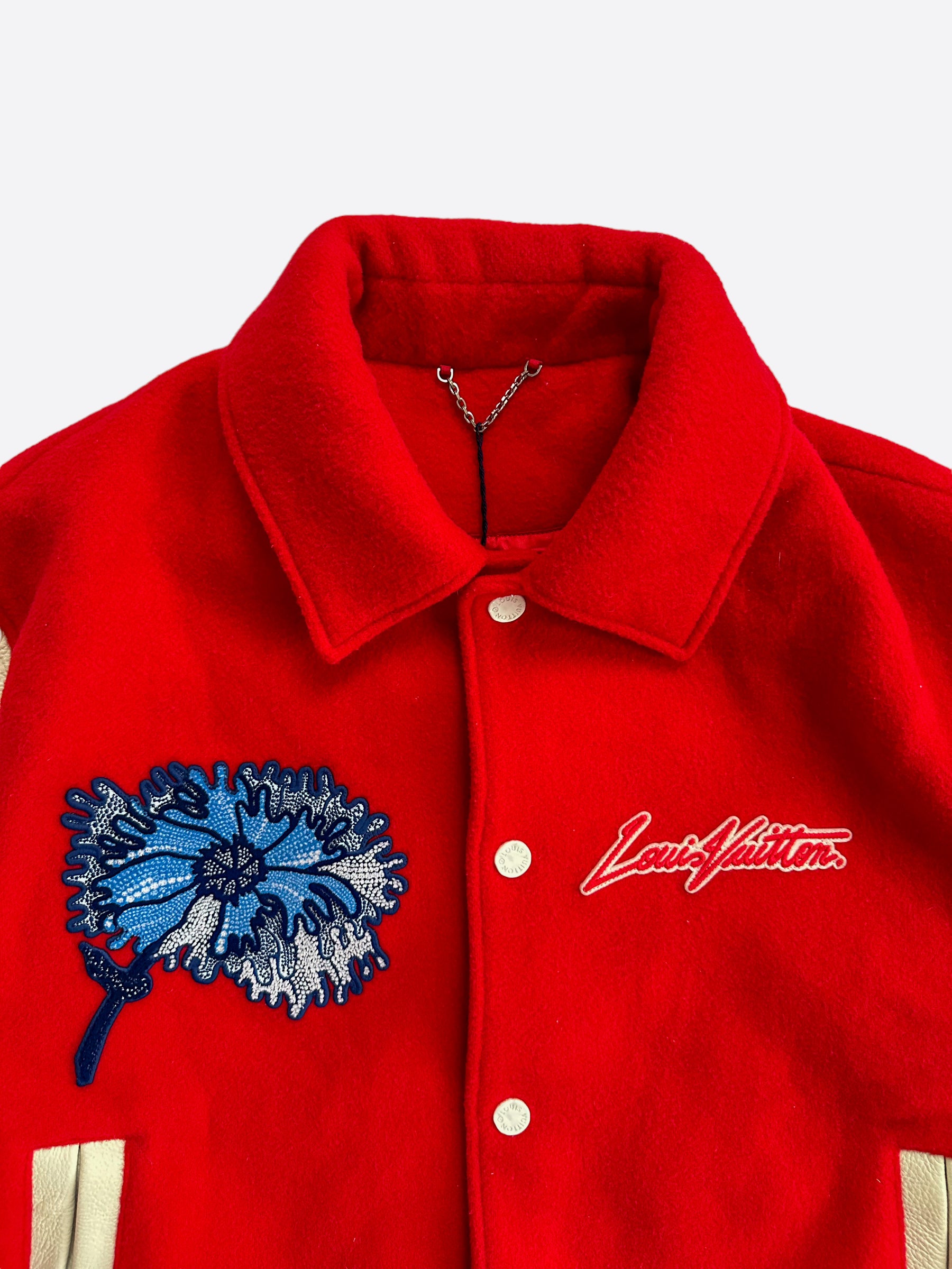 Louis Vuitton Yayoi Kusama Red & White Varsity Jacket – Savonches
