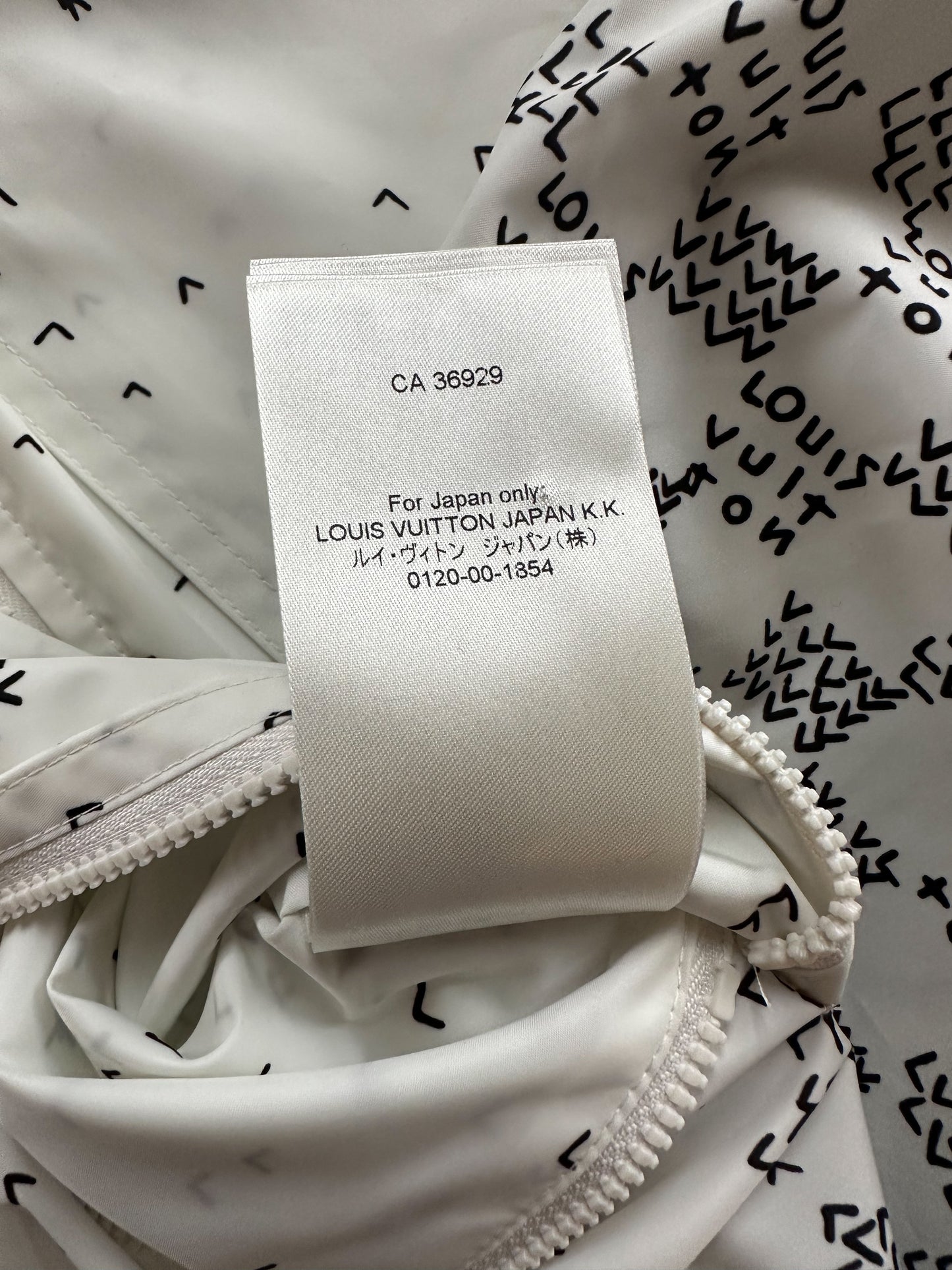 Louis Vuitton White LV Spread Damier Windbreaker