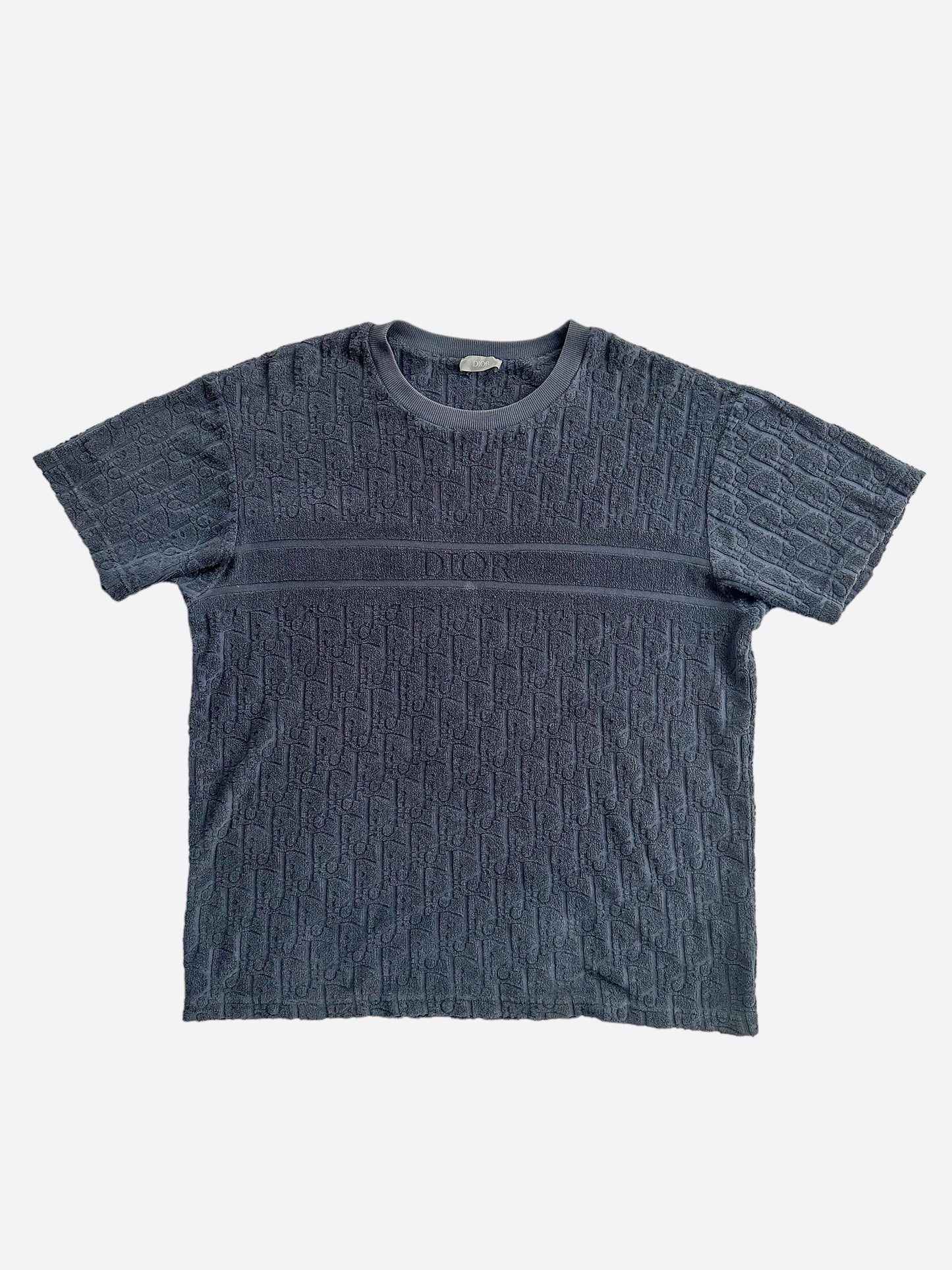 Dior Navy Oblique Towel T-Shirt