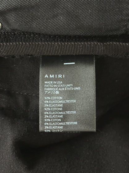 Amiri Broken Black Distressed Jeans