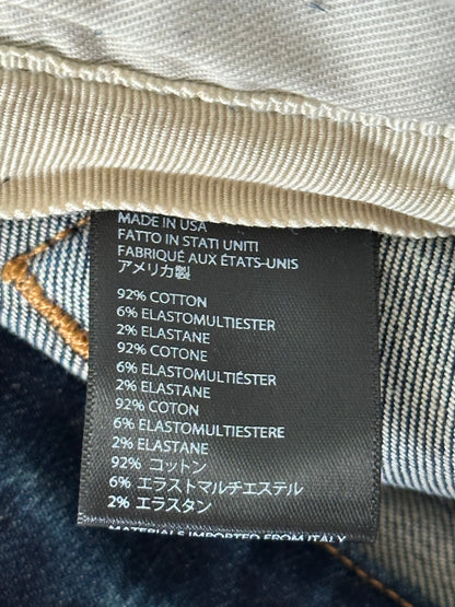 Amiri Deep Classic Slash Distressed Jeans