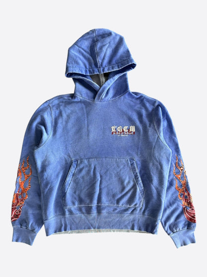 Amiri Blue T.G.C.W. Flames Hoodie
