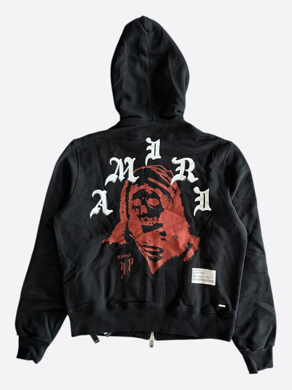 Amiri Wes Lang Black & Red Solar Kings Zip Up Hoodie