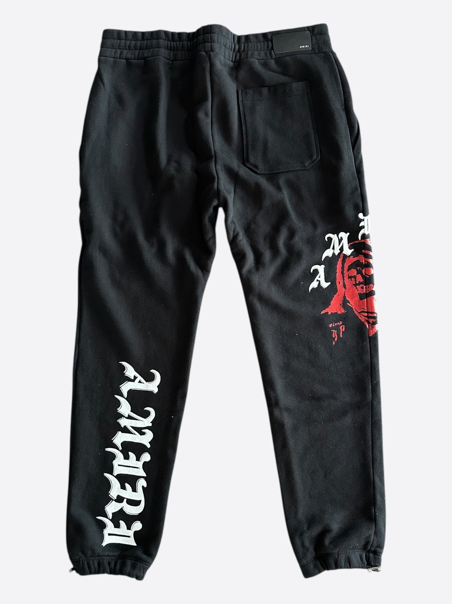 Amiri Wes Lang Black & Red Solar Kings Logo Sweatpants