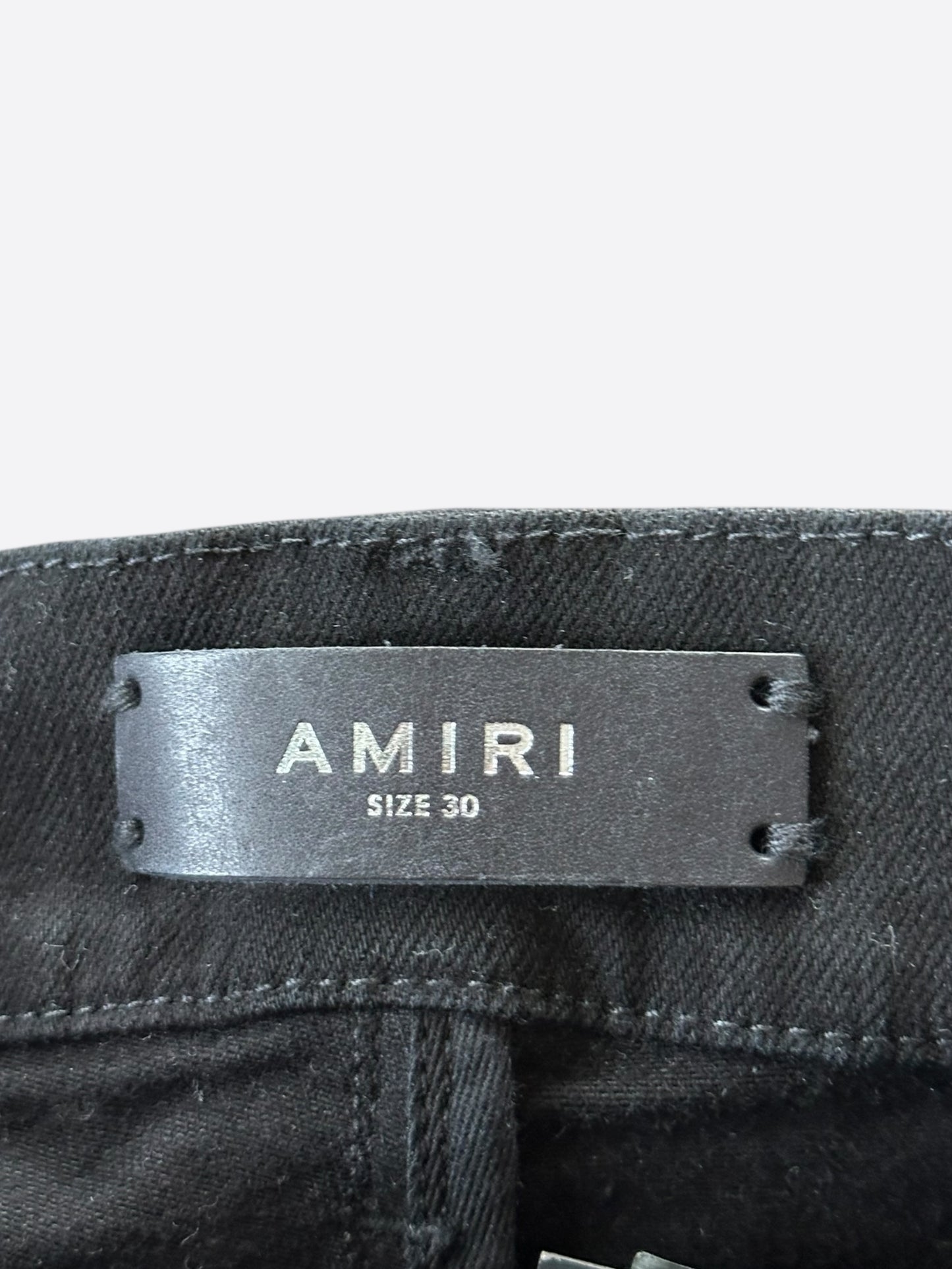 Amiri Broken Black Distressed Jeans
