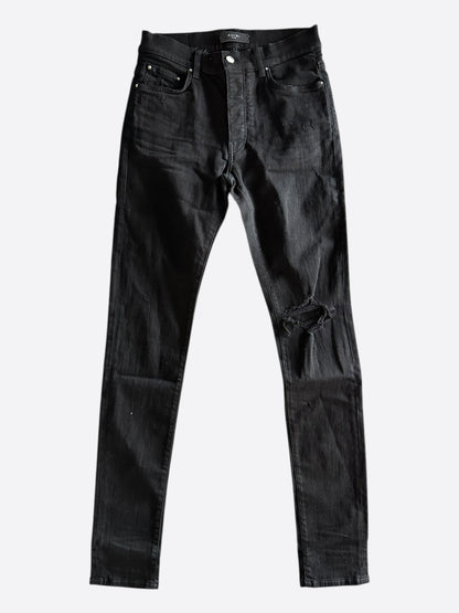 Amiri Broken Black Distressed Jeans
