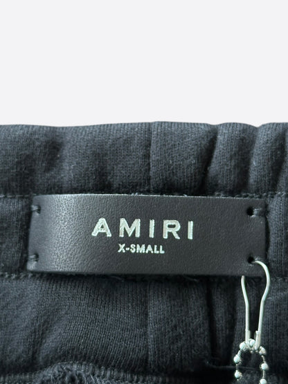 Amiri Black & Cheetah MA Logo Sweatpants