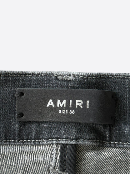 Amiri Grey Shotgun Distressed Jeans