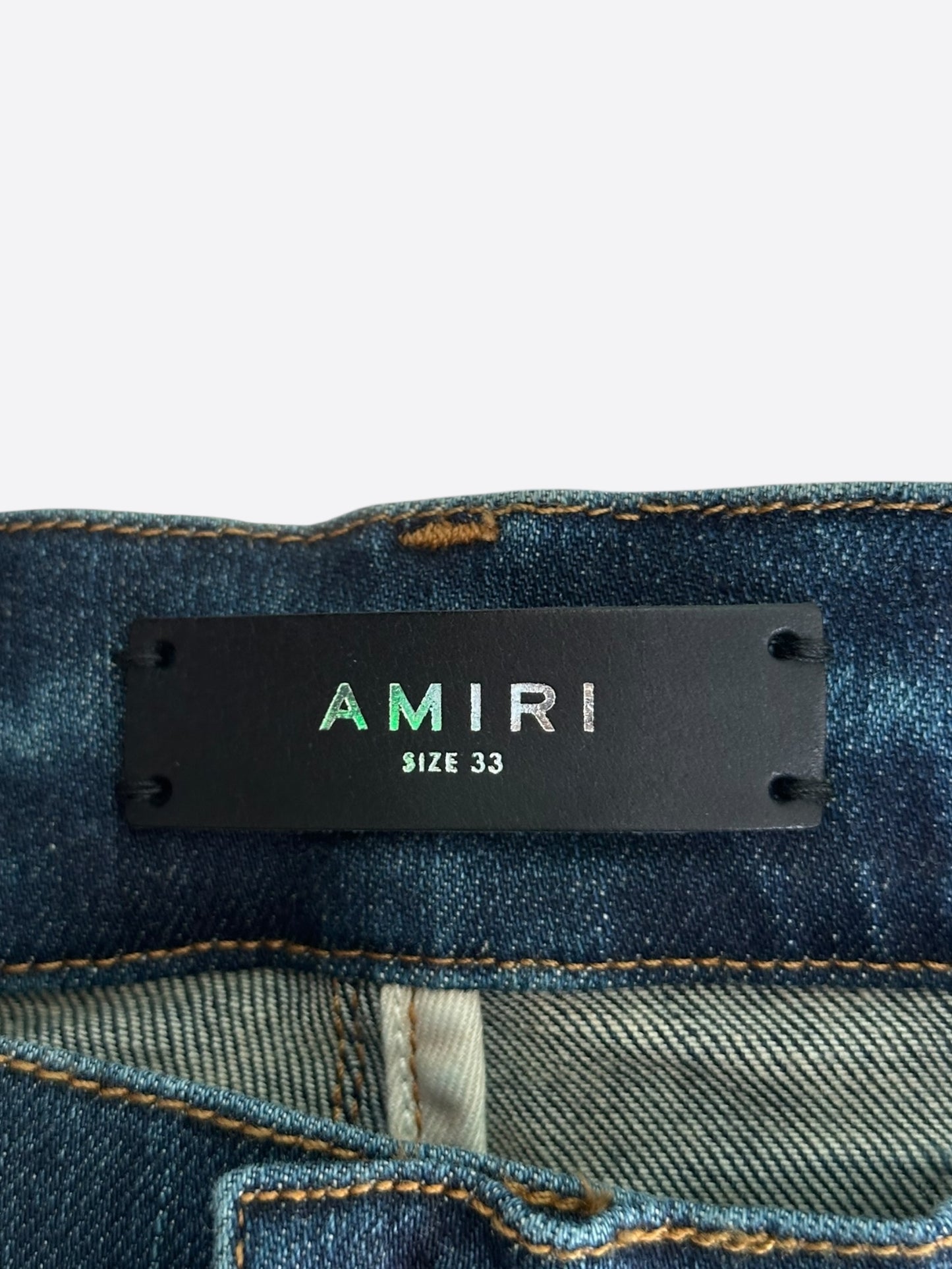 Amiri Deep Classic Slash Distressed Jeans