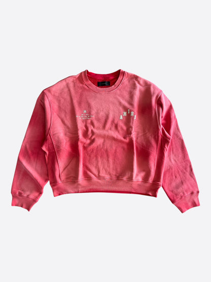 Amiri Vintage Red & White Collegiate Logo Sweater