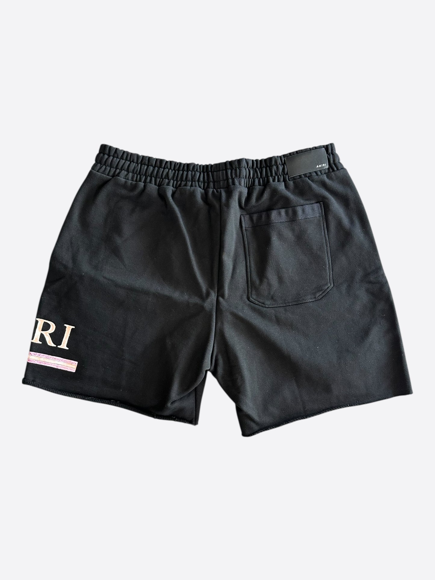 Amiri Black & Watercolor MA Bar Logo Shorts