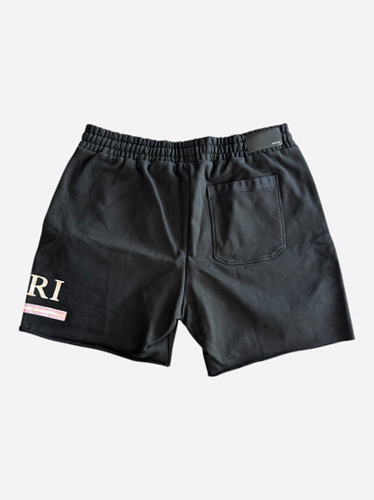 Amiri Black & Watercolor MA Bar Logo Shorts