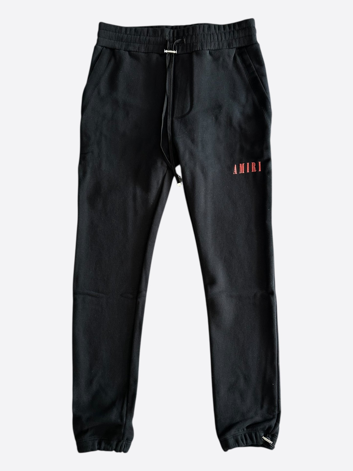 Amiri Black & Red Core Logo Sweatpants
