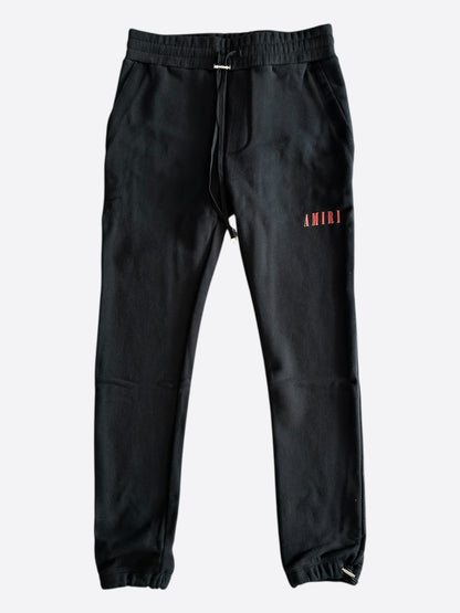 Amiri Black & Red Core Logo Sweatpants