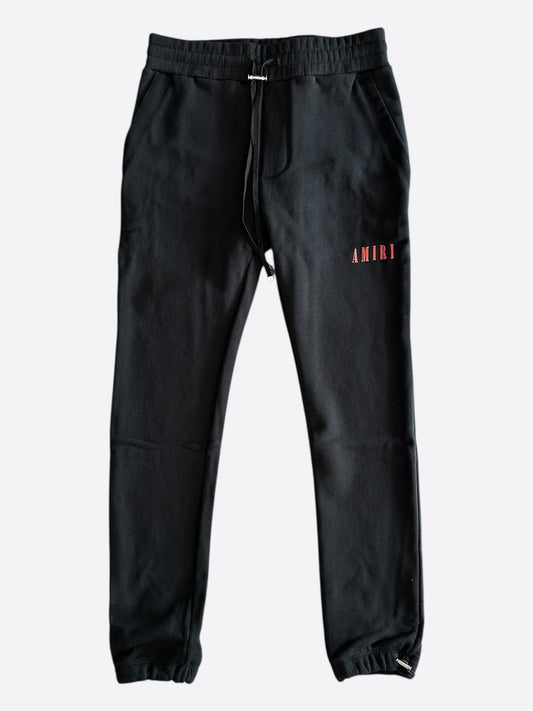 Amiri Black & Red Core Logo Sweatpants