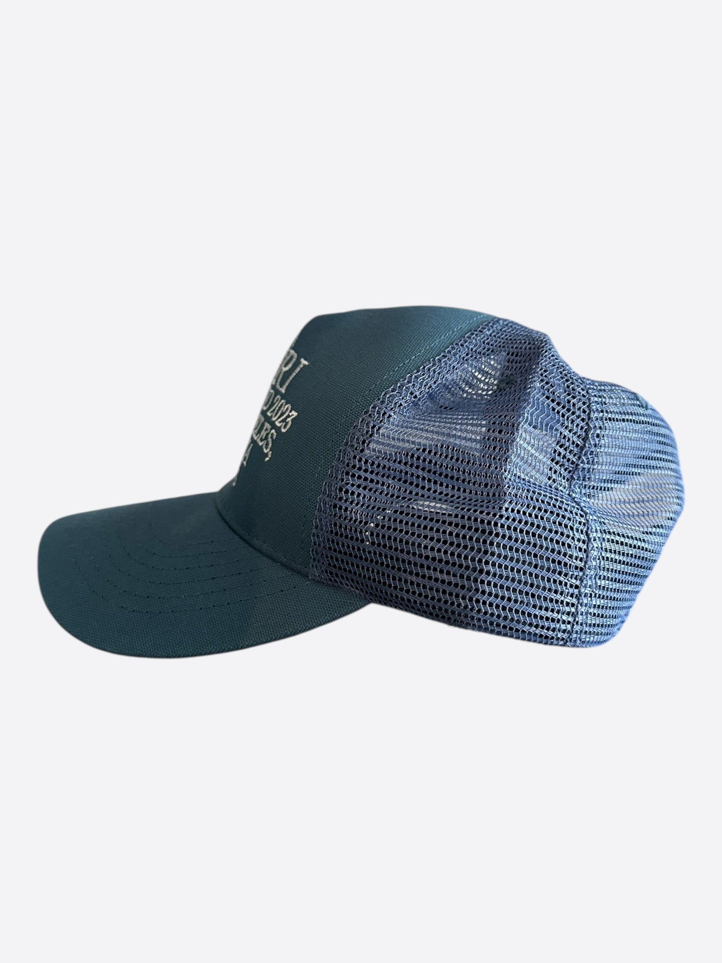 Amiri Blue & White Pegasus Trucker Hat