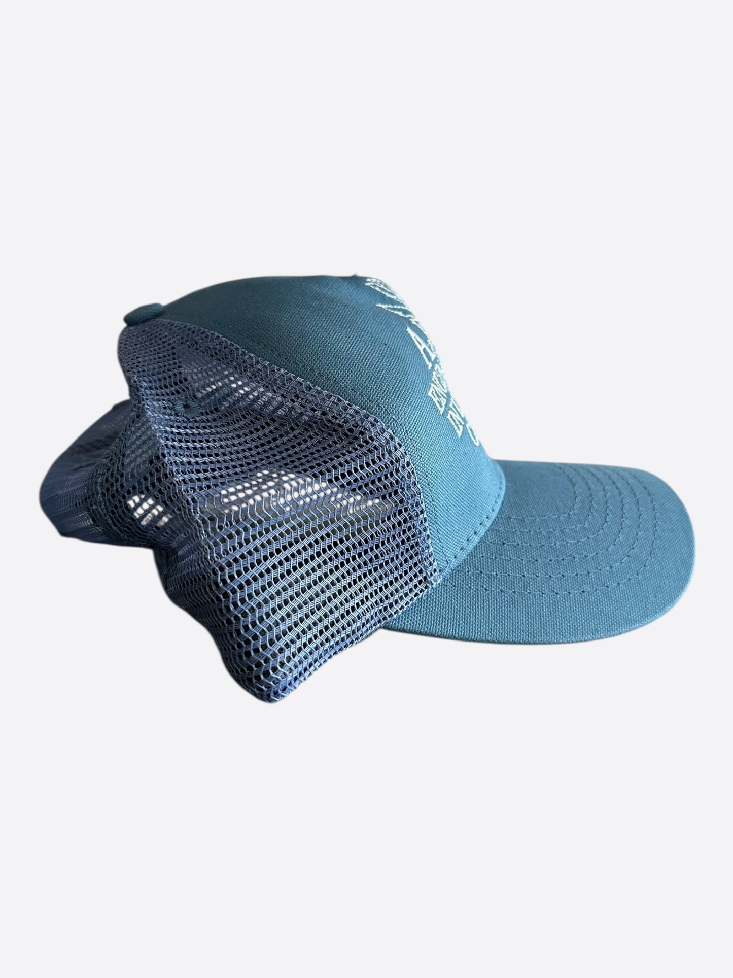 Amiri Blue & White Pegasus Trucker Hat