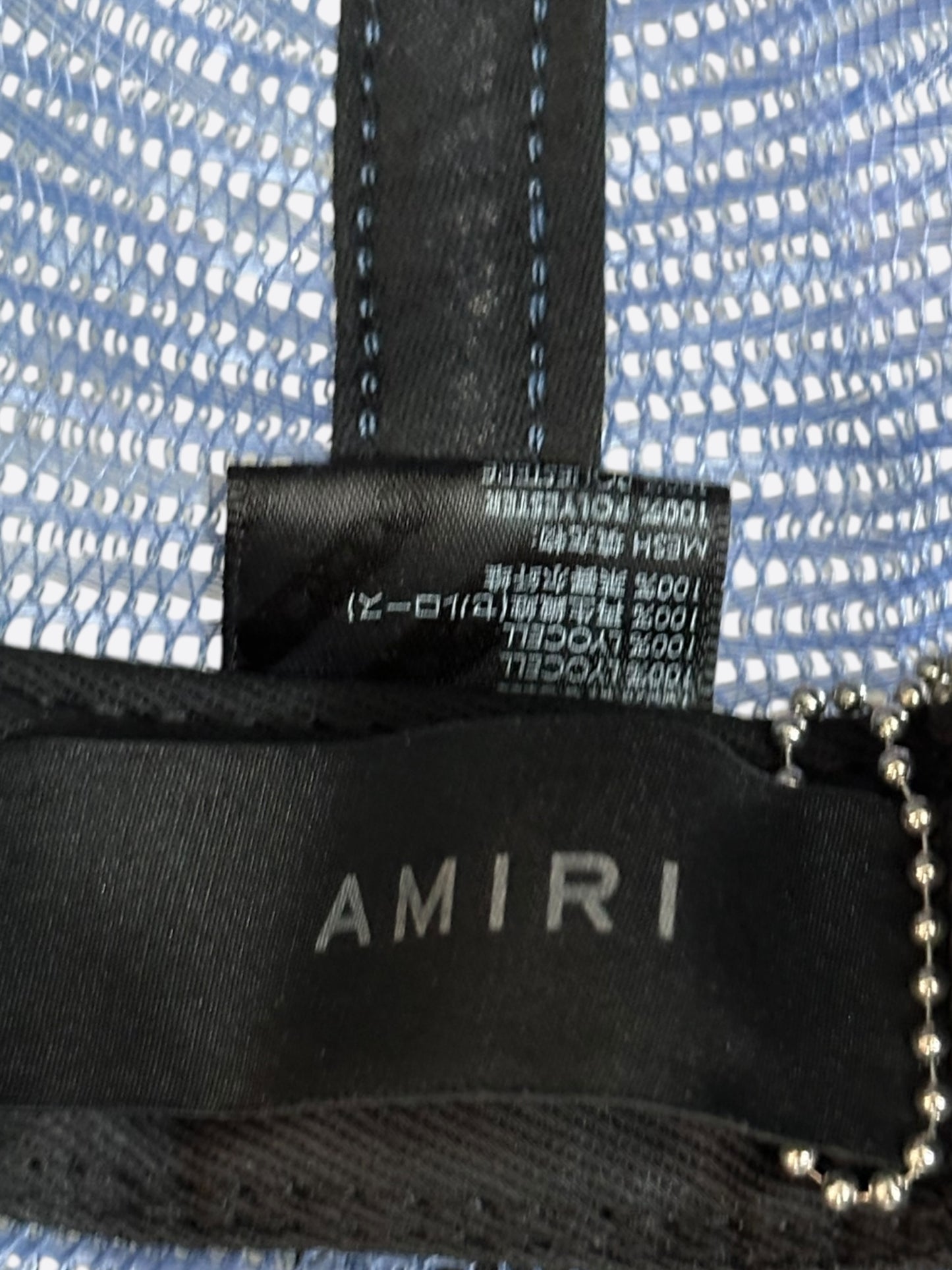 Amiri Blue & White Pegasus Trucker Hat