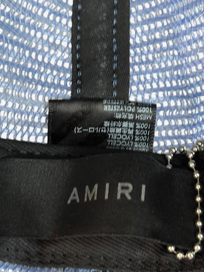 Amiri Blue & White Pegasus Trucker Hat