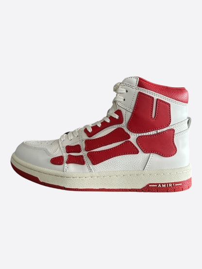 Amiri White & Red Skeleton High Tops