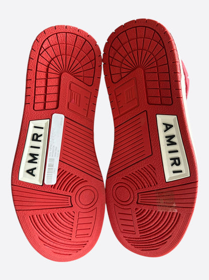 Amiri White & Red Skeleton High Tops