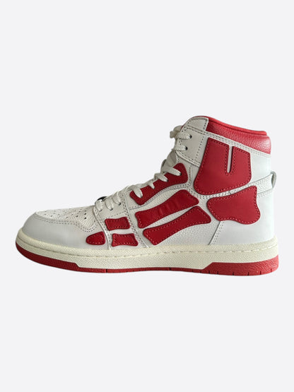 Amiri White & Red Skeleton High Tops