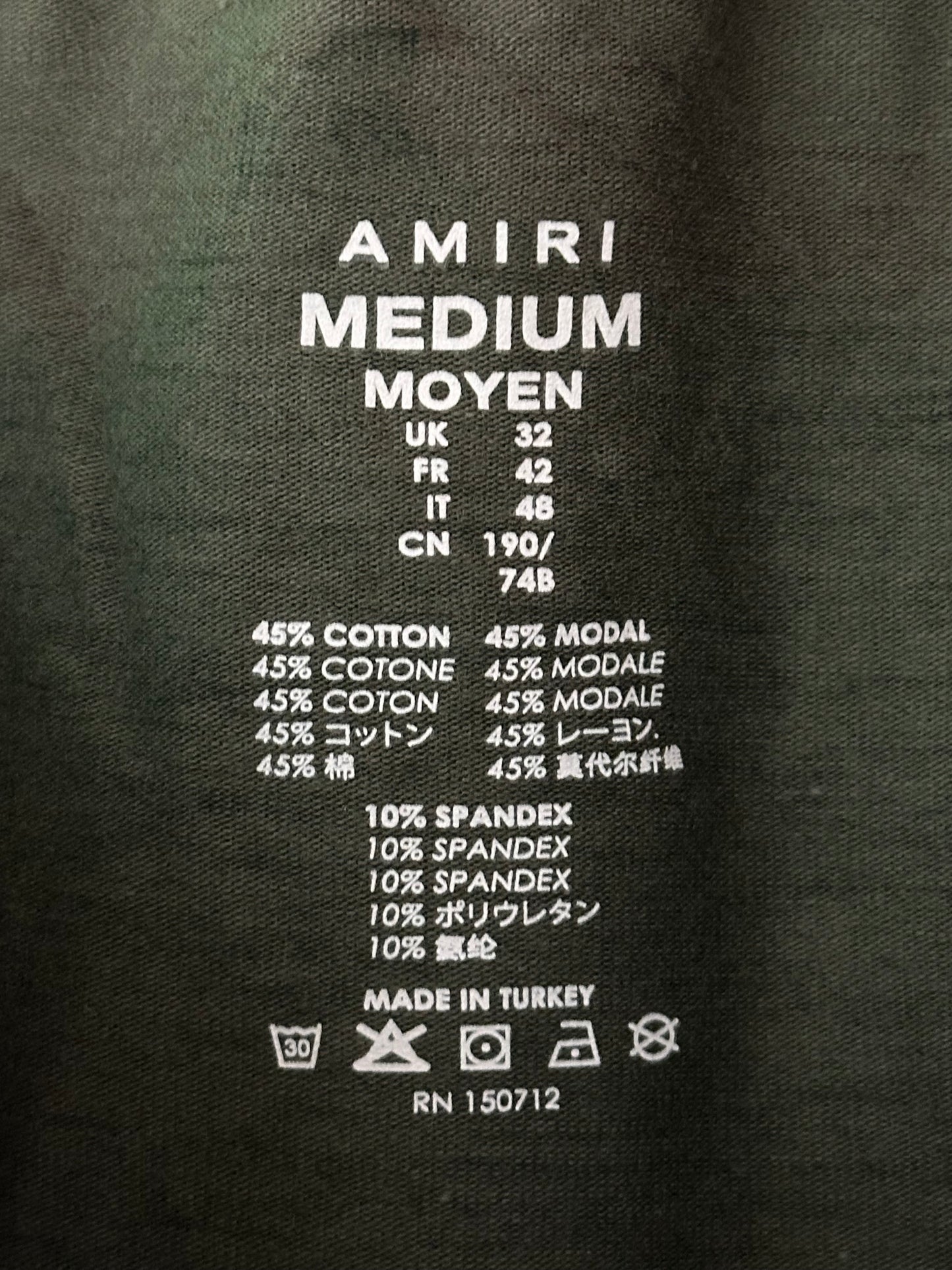 Amiri Green Camouflage Boxershorts