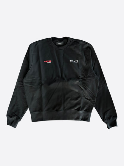 Amiri Black & White Drum Machine Graphic Sweater