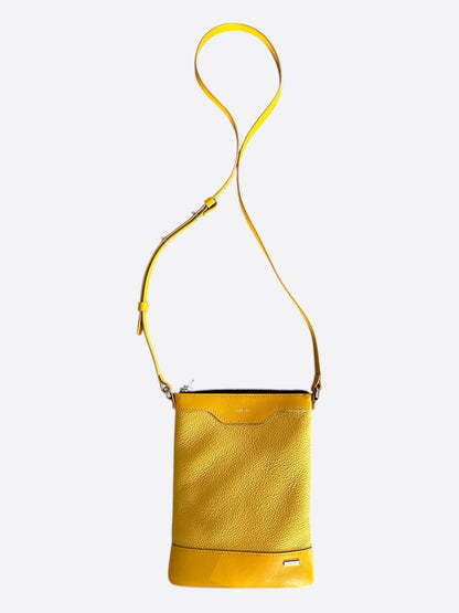 Amiri Yellow Leather Shoulder Bag