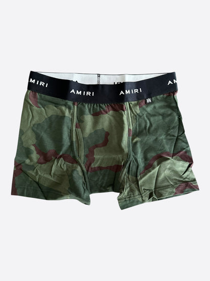 Amiri Green Camouflage Boxershorts