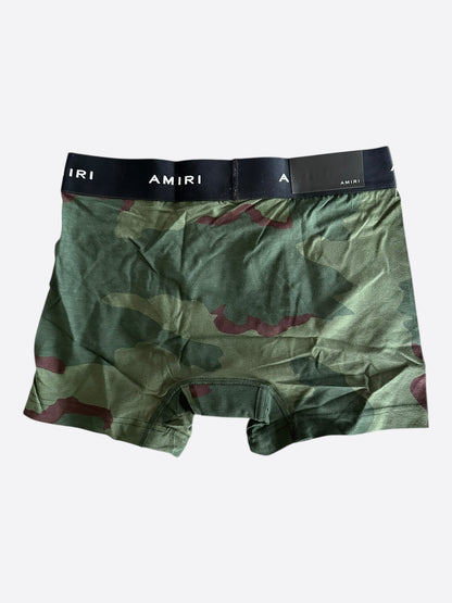 Amiri Green Camouflage Boxershorts