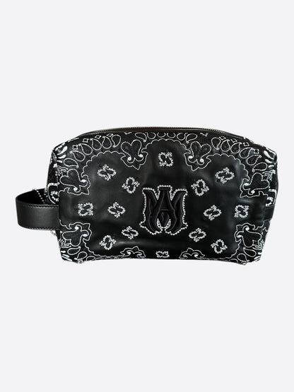 Amiri Black Bandana MA Logo Dopp Kit