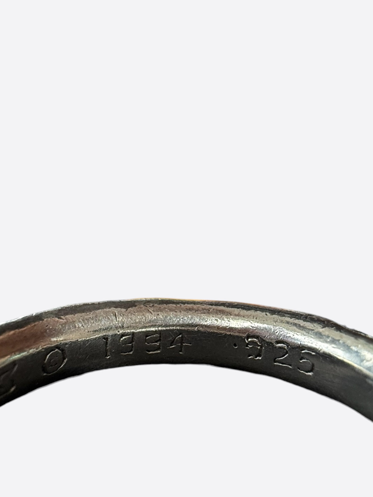 Chrome Hearts Silver Scroll Band Ring