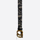 Dior Beige & Blue Oblique Gold Buckle 20MM Belt