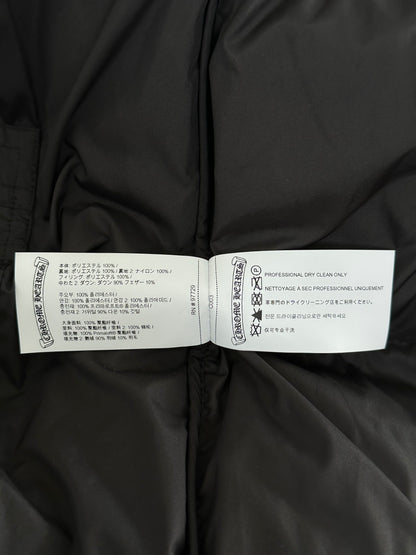 Chrome Hearts Black Cross Jacquard Puffer Vest