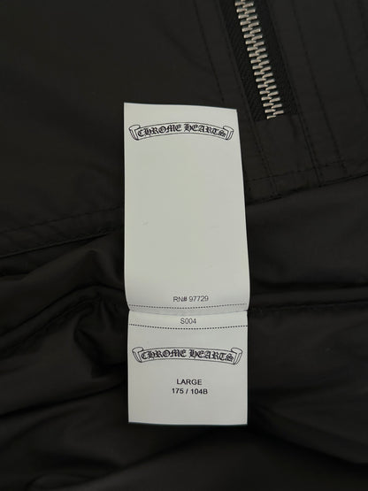 Chrome Hearts Black Cross Jacquard Puffer Vest