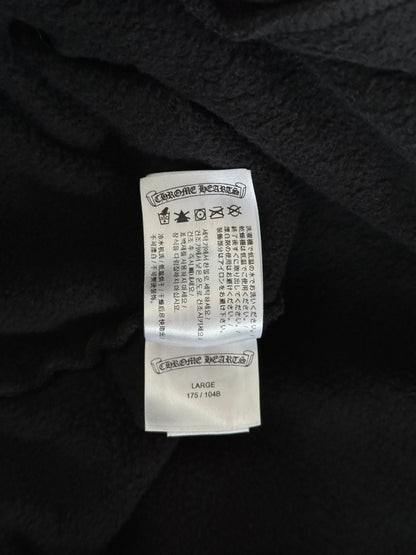 Chrome Hearts Black & Silver Online Exclusive Horseshoe Logo Hoodie