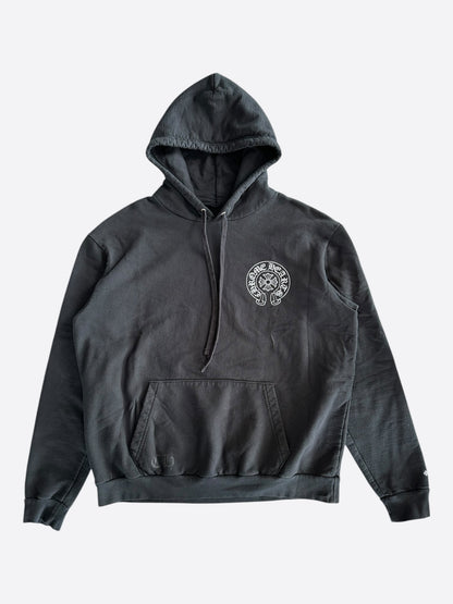 Chrome Hearts Black & Silver Online Exclusive Horseshoe Logo Hoodie